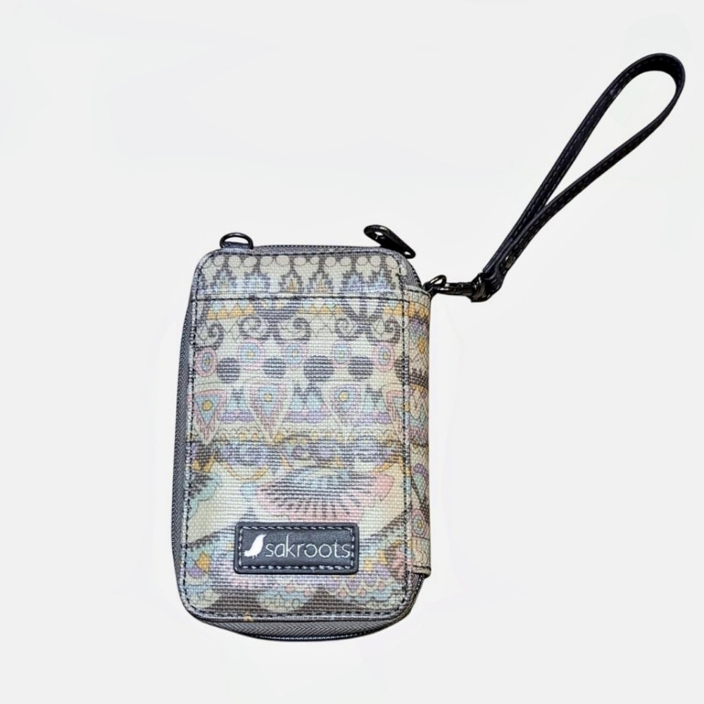Sakroots artist circle cellphone wristlet